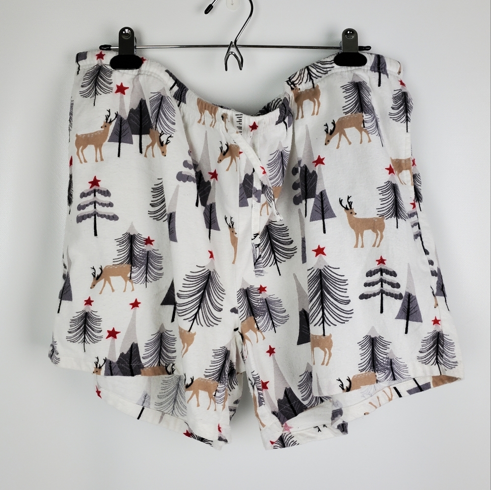 The Company Store 100% Cotton Flannel Pajama Shorts Sz XXL
